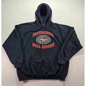 Men's/Women's PBR Bull Riding Hoodie - Western Rodeo Sweatshirt XL X-Large